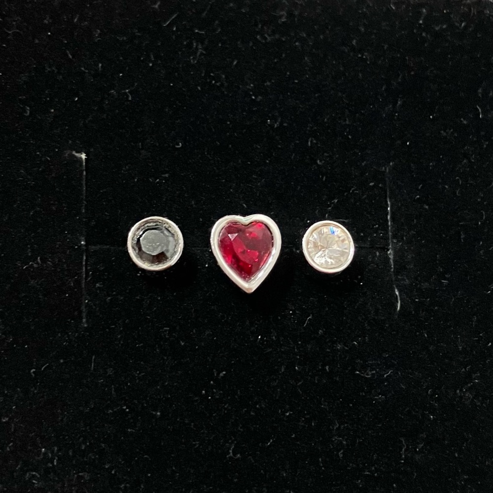 Swarovski 3 Single Stud Earrings